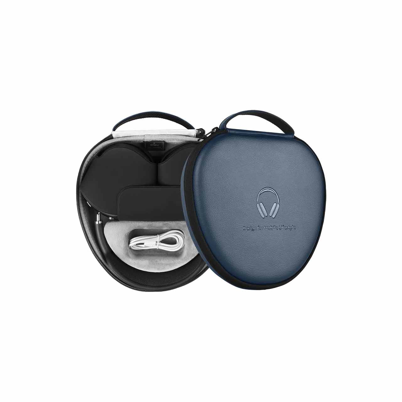 کیف لوازم جانبی Wiwu مدل Mart Case for Airpods Max - آبی تیره