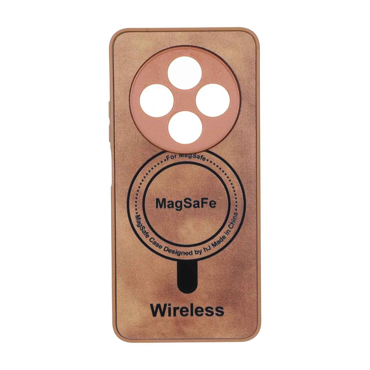 قاب طرح مگ سیف Wireless محافظ لنز برجسته عسلی مناسب برای شیائومی ردمی 14C / ردمی A4 / پوکو C75