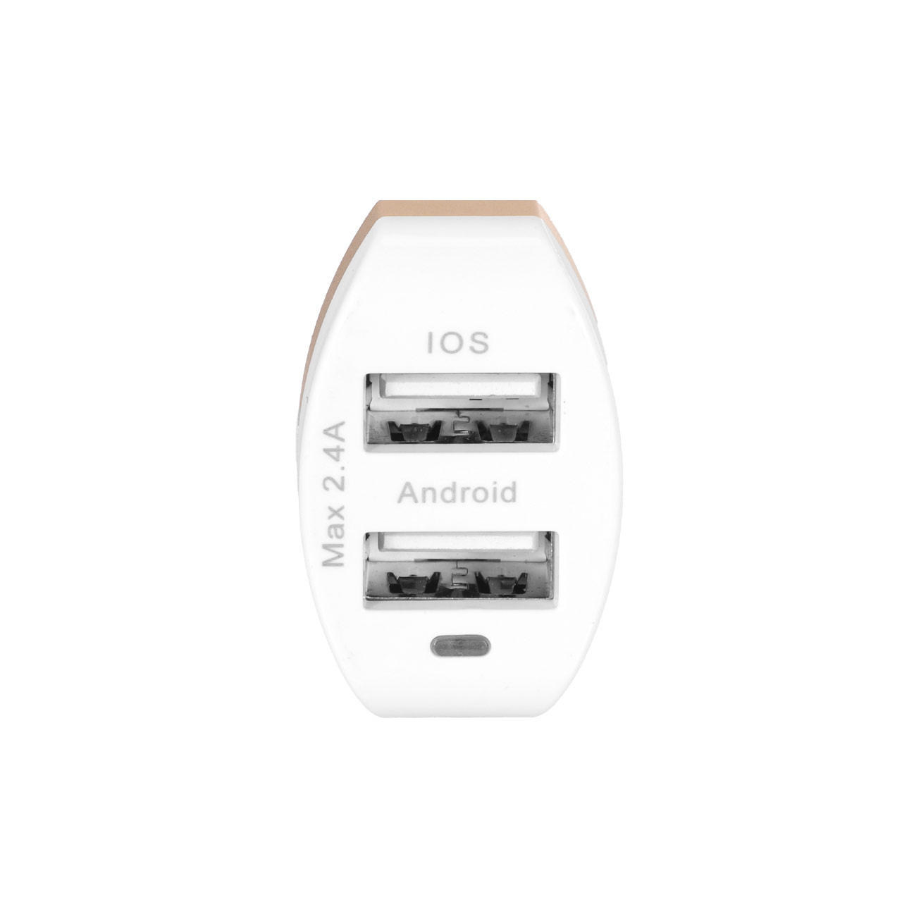 شارژر فندکی فست Nitu مدل CC817 12W با دو پورت USB همراه کابل Micro USB سفید