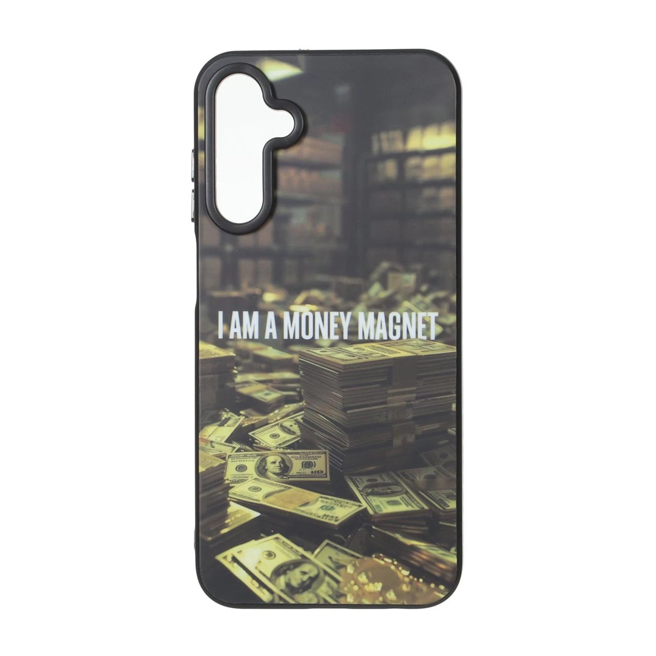 قاب طرح پول و نوشته I AM A MONEY MAGNET پشت سخت مات مناسب برای سامسونگ گلکسی A15