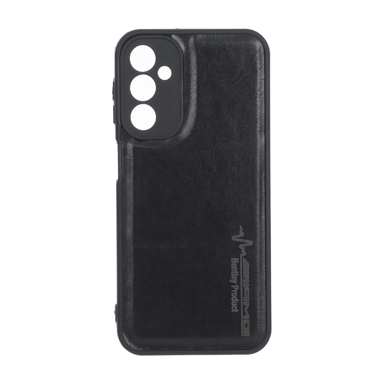 قاب طرح چرم AMG محافظ لنزدار Samsung Galaxy A24 - مشکی