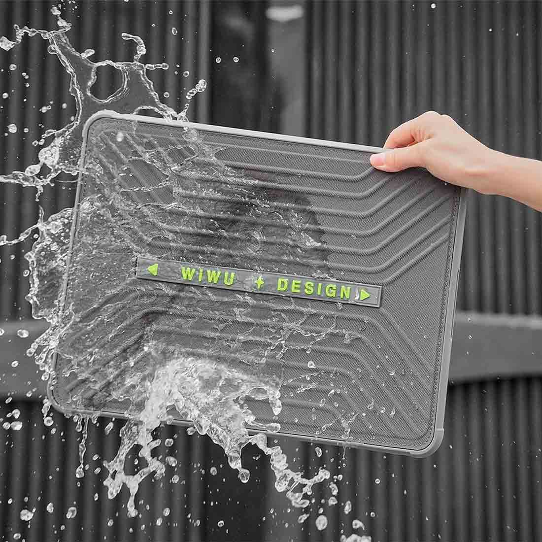 کاور مک بوک 13.3 اینچی Wiwu مدل Defender Sleeve Pro - خاکستری