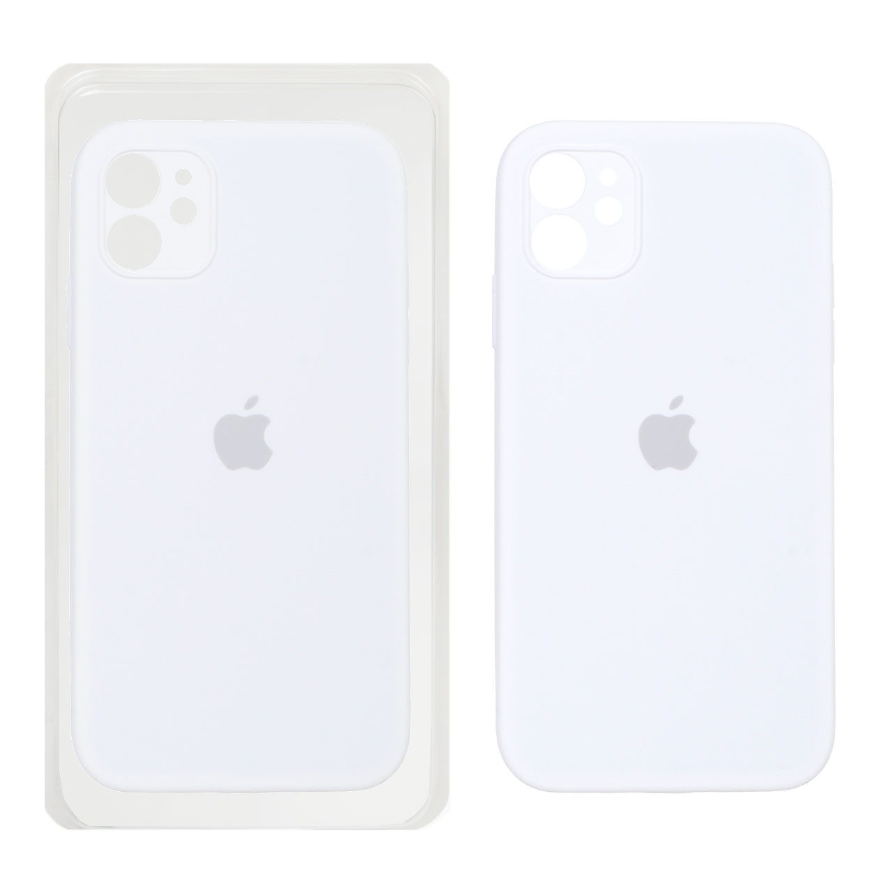 قاب سیلیکونی پاک کنی اورجینال ++A مدل Apple iPhone 11 - سفید (پک دار)