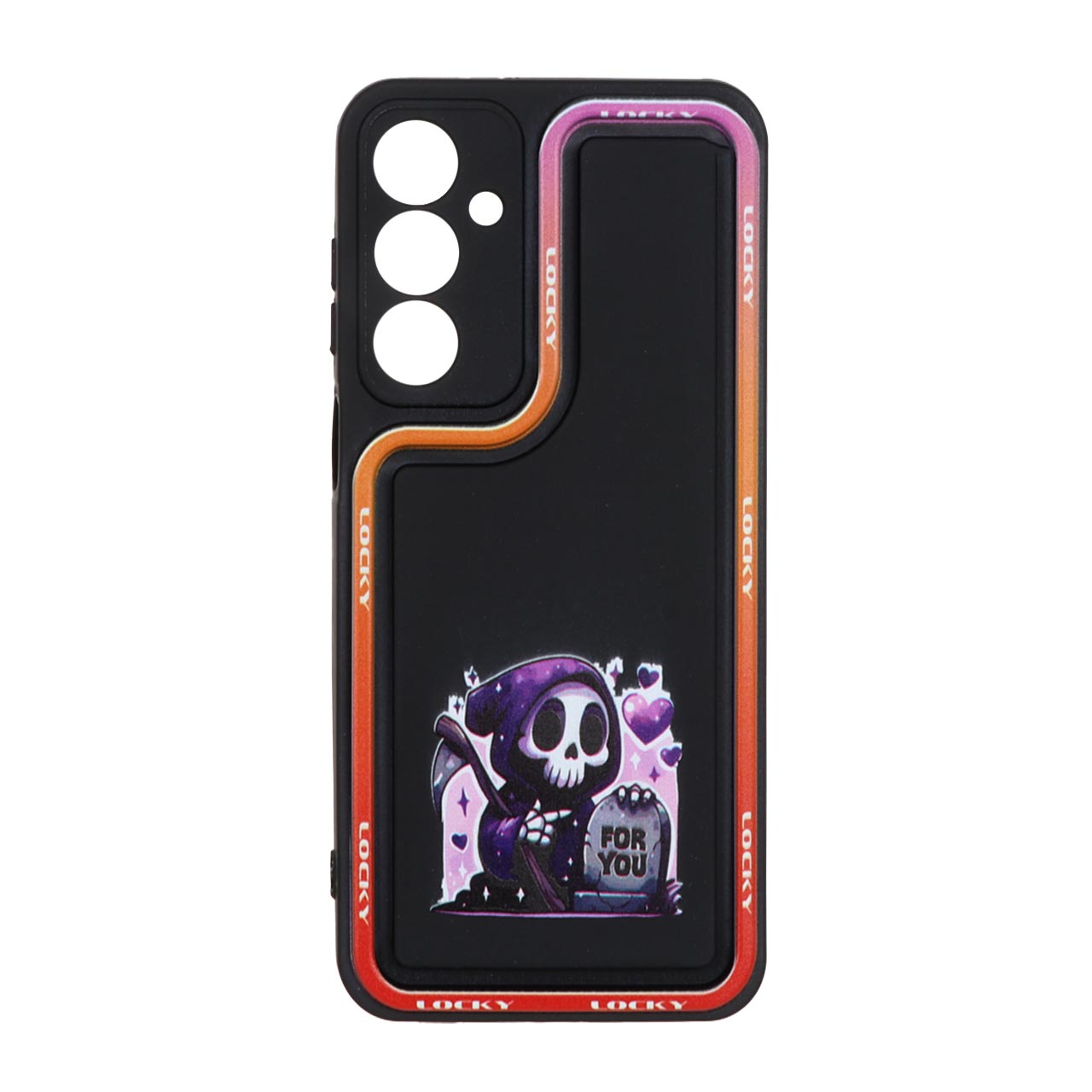 قاب Solid Case منحنی LUCKY طرح اسکلت مرگ فانتزی مناسب برای Samsung Galaxy A16