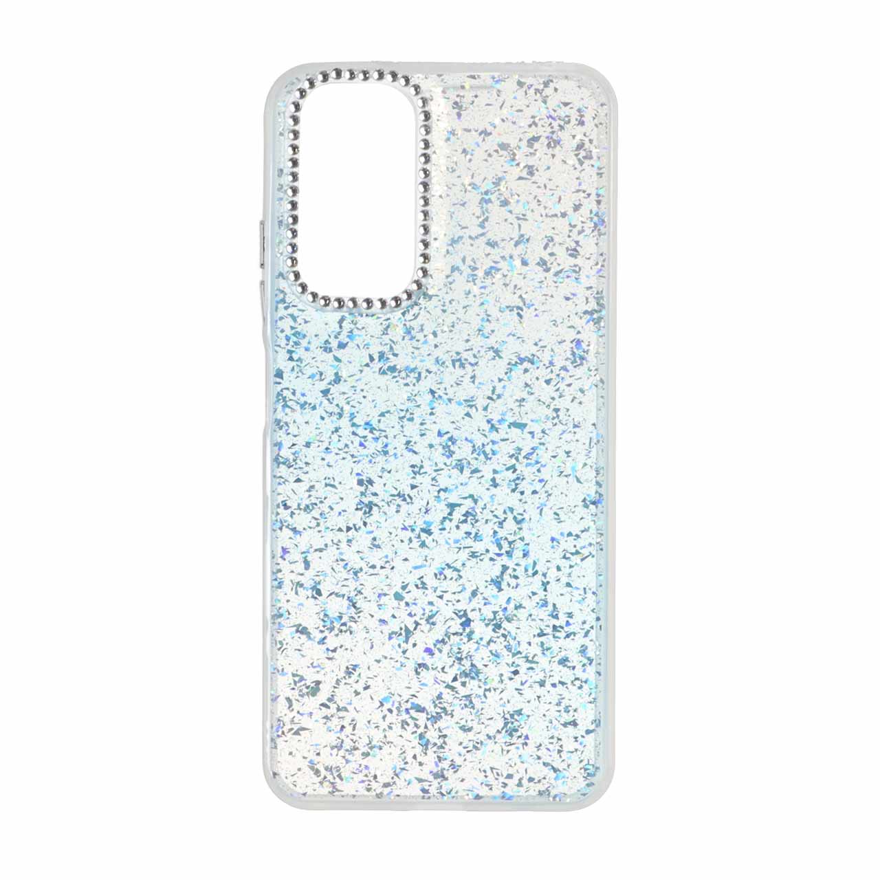 قاب اکلیلی نگین دار آبی دور مات مناسب برای شیائومی ردمی نوت 12 اس / ردمی نوت 11 4G / ردمی نوت 11 اس