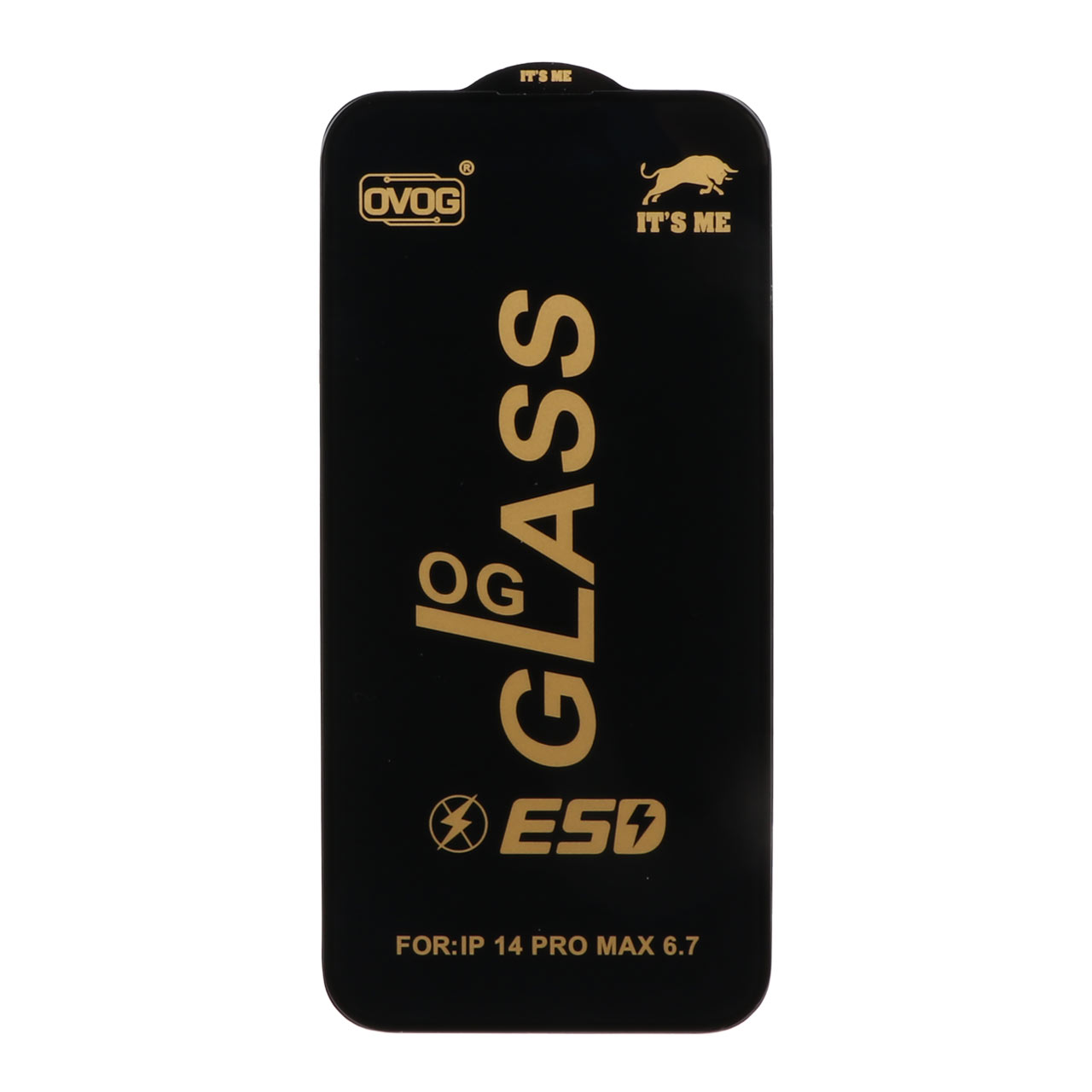 محافظ صفحه نمایش شیشه‌ای فول کاور OG ESD OVOG مناسب برای آیفون 14 پرو مکس