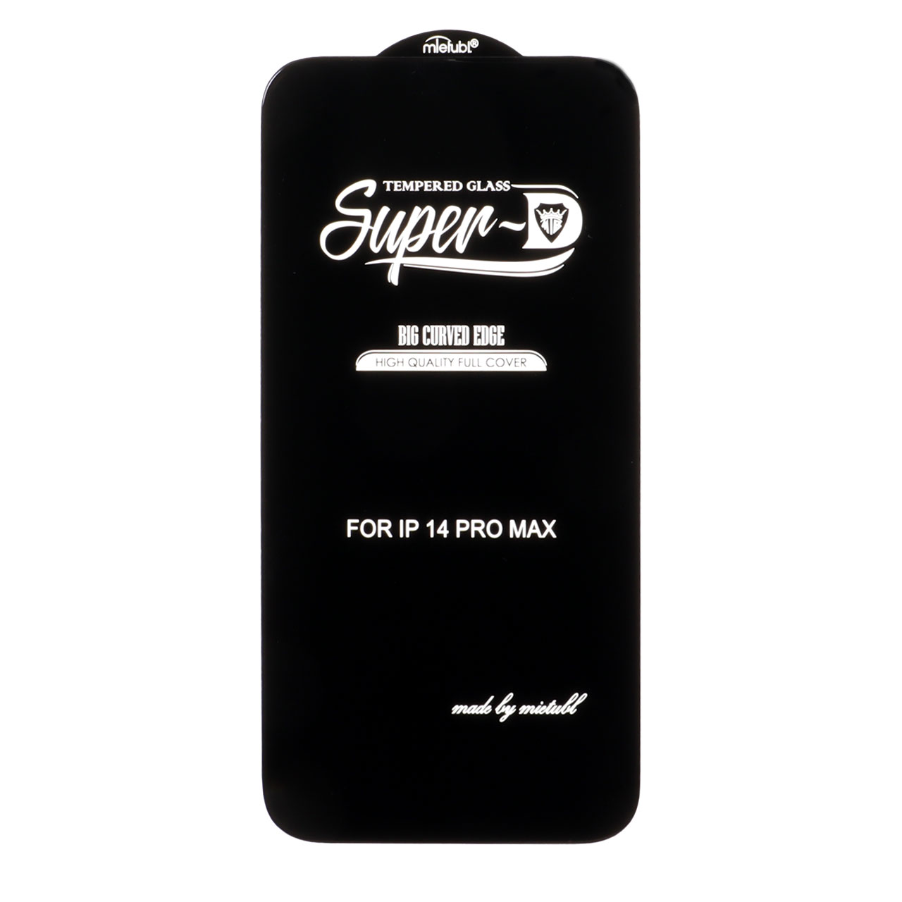 محافظ صفحه نمایش شیشه ای فول کاور Super D میتوبل با لبه‌های خمیده مناسب برای آیفون ۱۴ پرو مکس مشکی