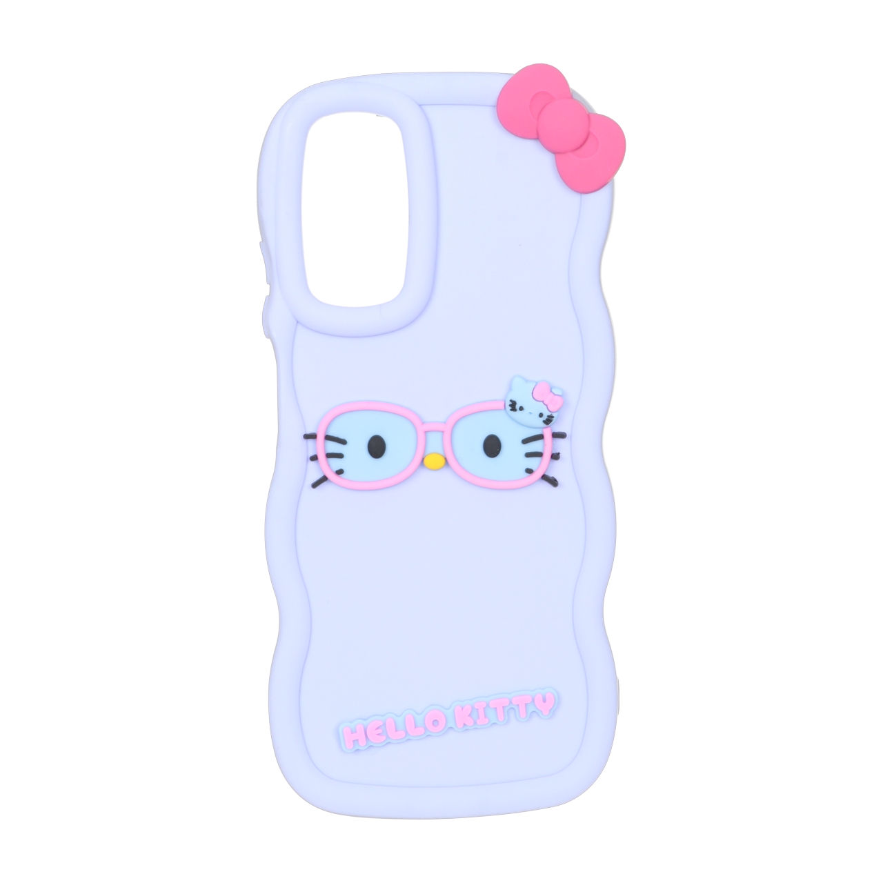 قاب سیلیکونی طرح Hello Kitty عینکی کنگره ای مناسب برای شیائومی ردمی نوت 12 اس و شیائومی ردمی نوت 11 فورجی و ردمی نوت 11 اس