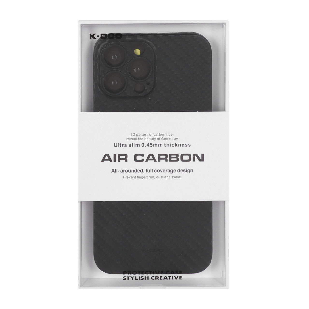 قاب طرح Air Carbon محافظ لنزدار KDoo مناسب برای آیفون 13 پرو مکس