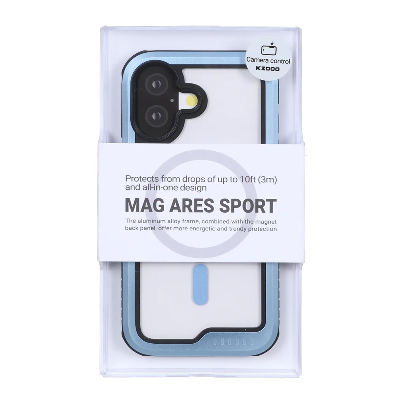 قاب KDoo مدل Mag Ares Sport آبی مناسب برای آیفون 17