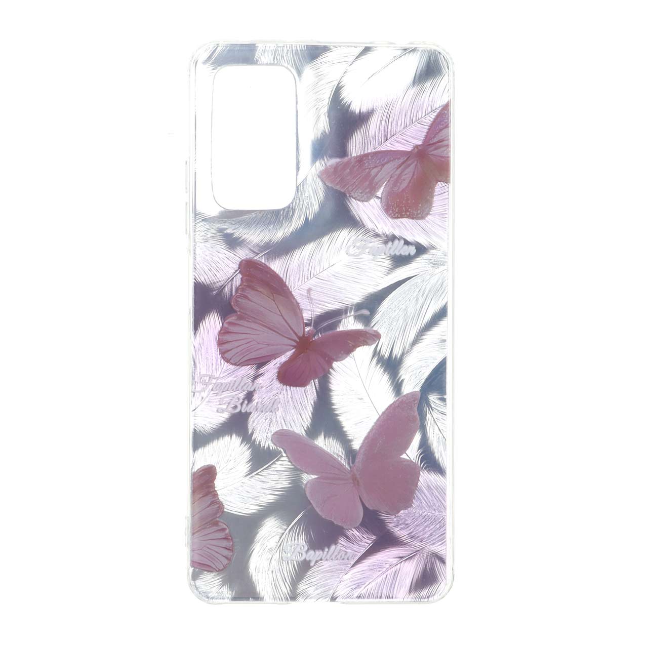 قاب طرح پر و پروانه اطلسی دور ژله ای مناسب برای شیائومی ردمی نوت 12 پرو 4G و ردمی نوت 11 پرو
