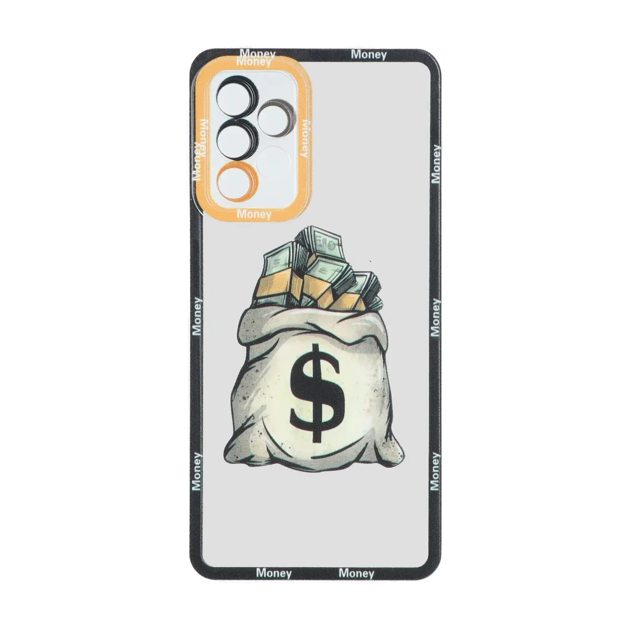قاب ژله ای طرح دار دور رنگی طرح Money مناسب برای سامسونگ گلکسی A52 و A52s