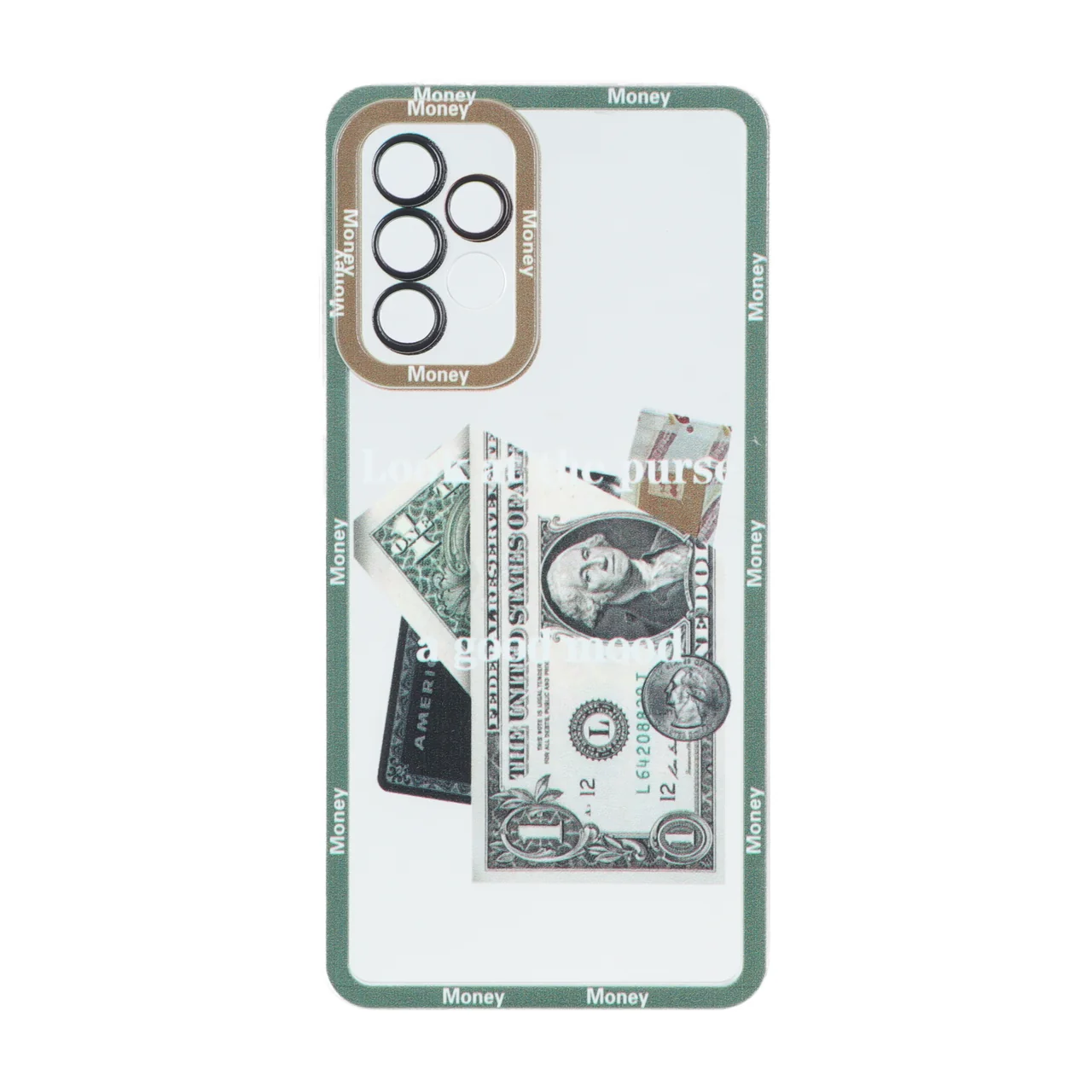 قاب ژله ای طرح دار دور رنگی مناسب برای سامسونگ Galaxy A52 / A52s