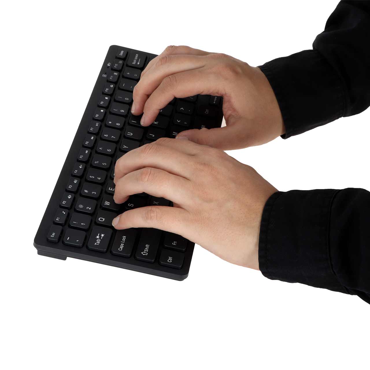 ست ماوس و کیبورد بی سیم Nitu NKB05 مشکی با اتصال دانگل USB