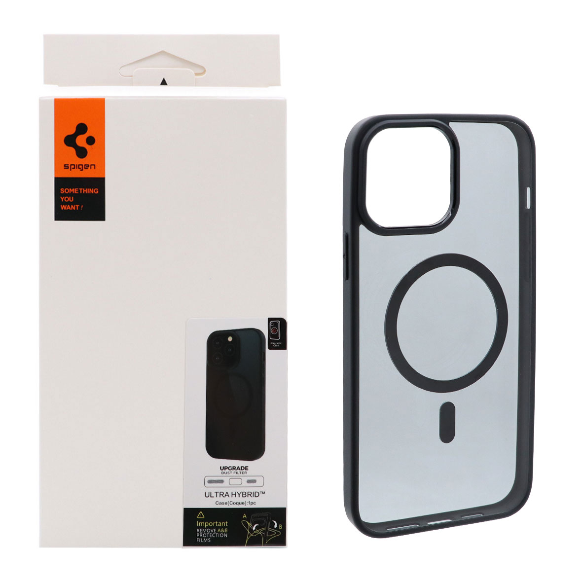 قاب مگ‌سیف Spigen Ultra Hybrid با توری اسپیکر فلزی مناسب برای آیفون 13 پرو مکس