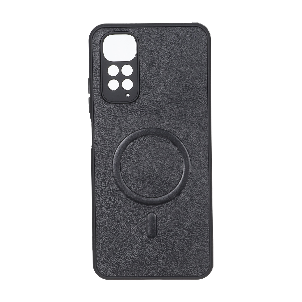 قاب چرمی طرح مگ سیف محافظ لنزدار مناسب برای شیائومی Redmi Note 11 4G و Redmi Note 11S