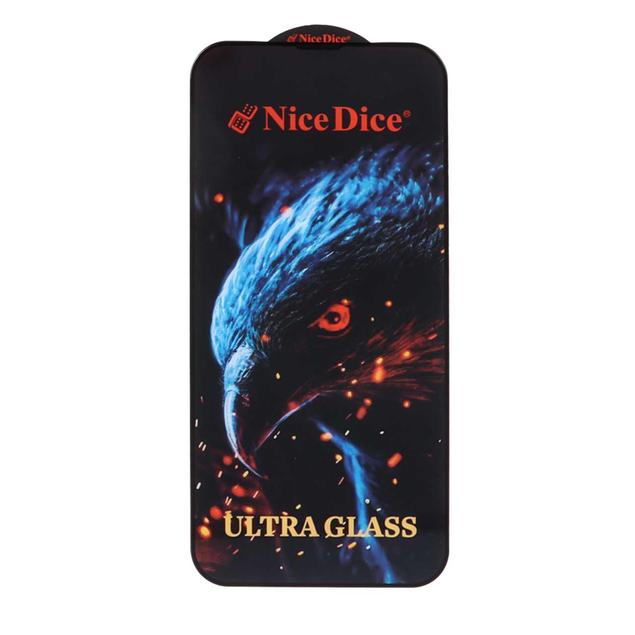 محافظ صفحه نمایش شیشه ای فول کاور Nice Dice Ultra Glass مناسب برای آیفون 13 پرو مکس و آیفون 14 پلاس