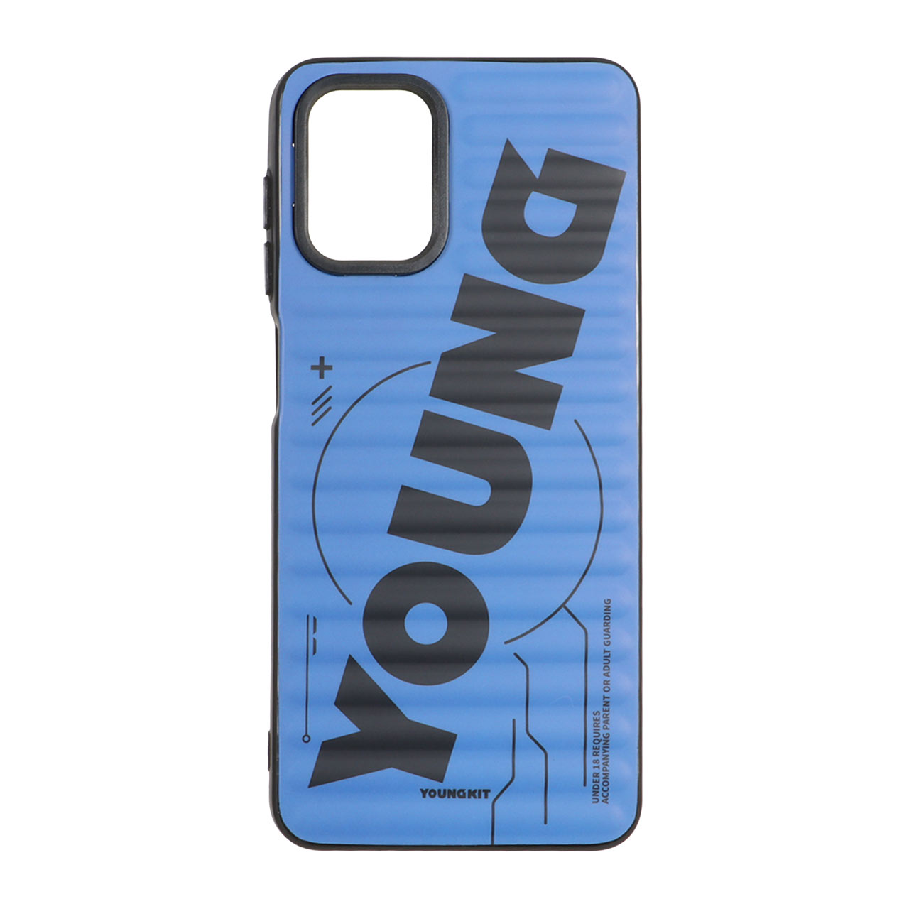 قاب Youngkit مورب آبی مناسب برای سامسونگ گلکسی A12 / M12 / F12
