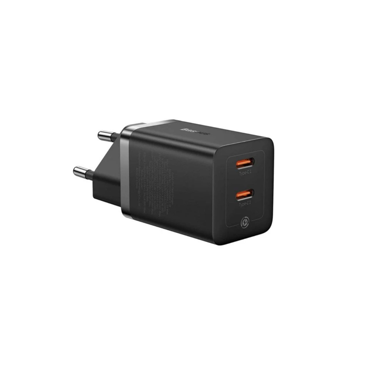 شارژر دیواری 40 وات فست و PD دو پورت Baseus مدل GaN Pro CCGAN40CE-M - مشکی