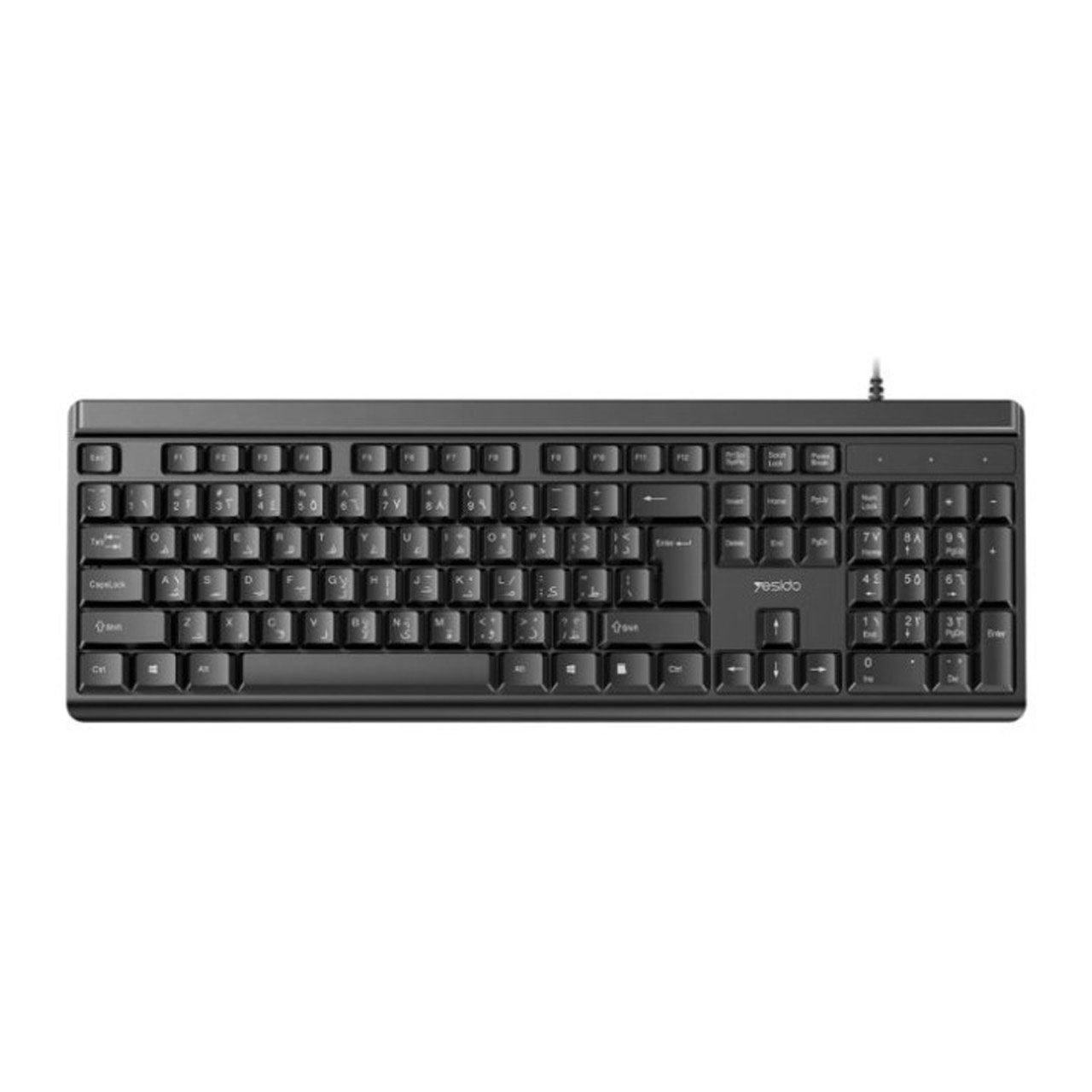 ست کیبورد و ماوس با سیم Yesido مدل KB18 مشکی