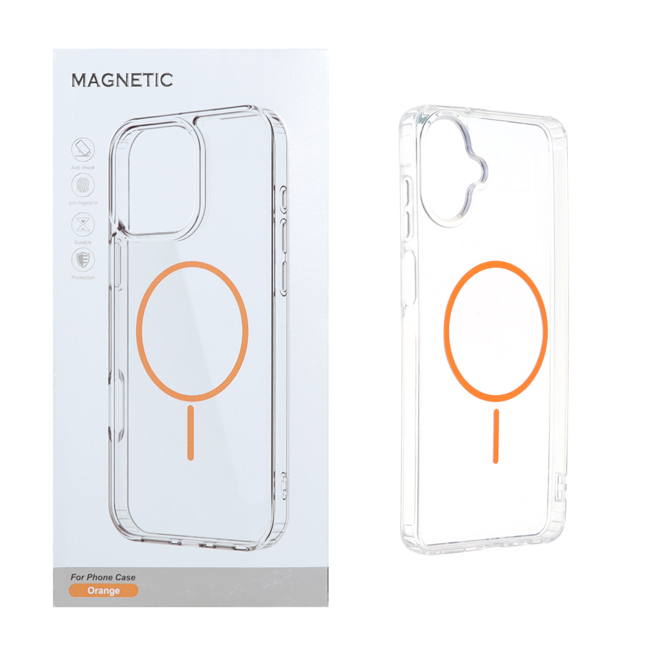 قاب اورجینال Magnetic دور ژله ای MagSafe مناسب برای سامسونگ گلکسی A07