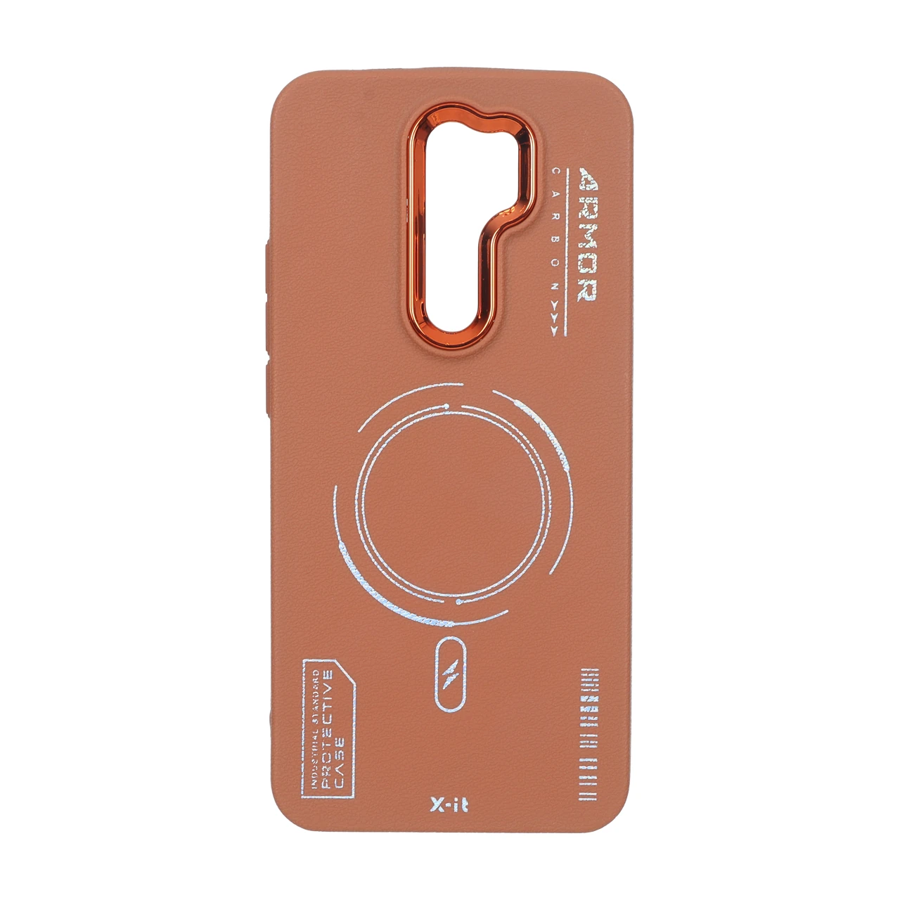 قاب Armor لنز متال Texture طرح مگ سیف مناسب برای شیائومی Redmi 9 و Redmi 9 Prime و Poco M2