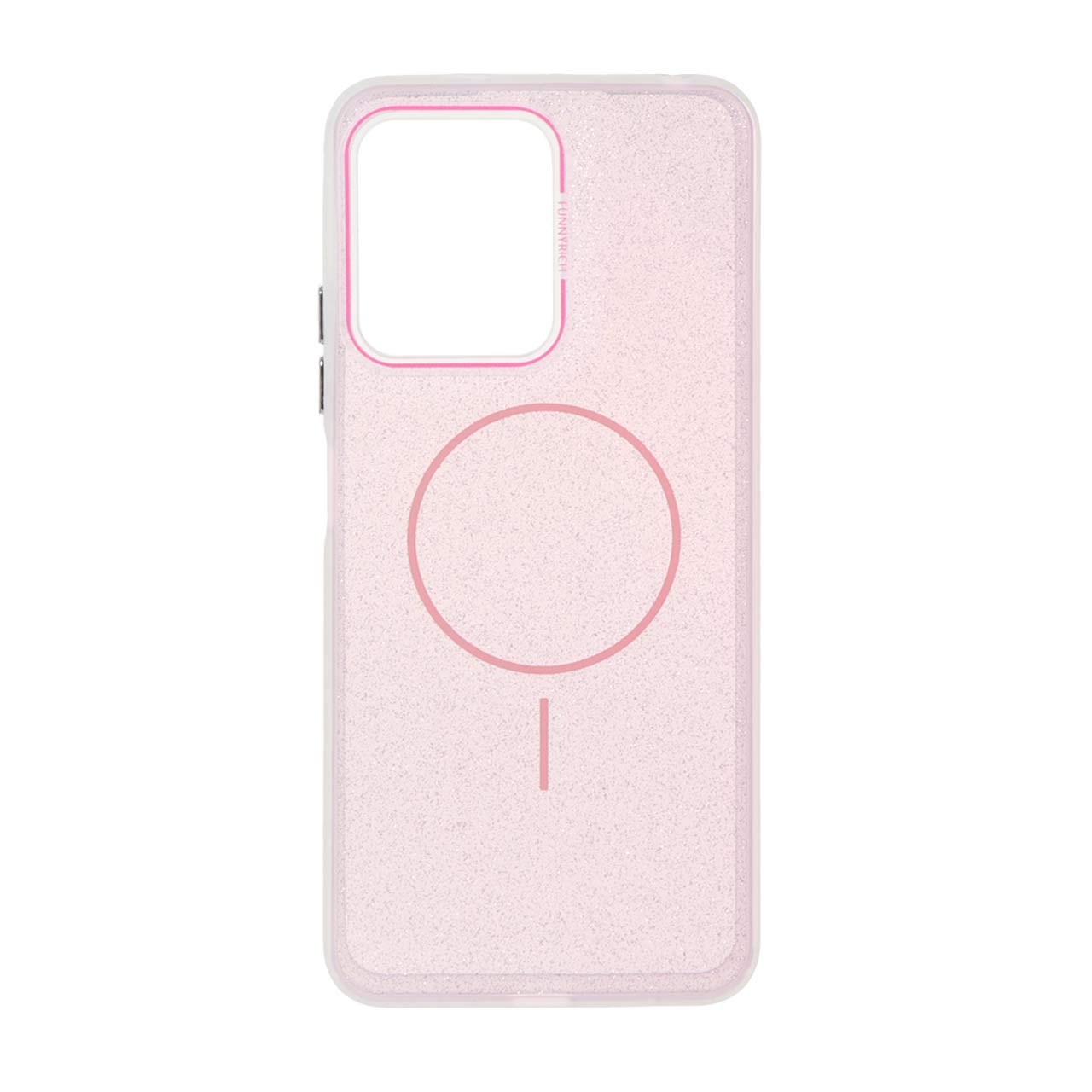 قاب اکلیلی Funnyrich طرح مگ سیف دور مات Xiaomi Redmi Note 12 4G - صورتی