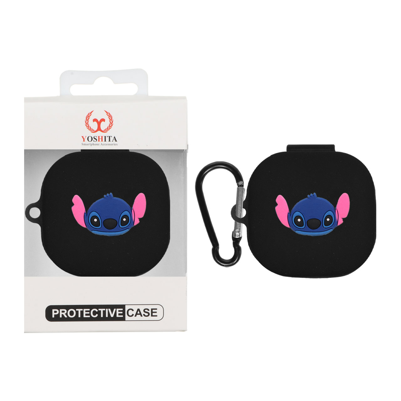 کاور ایرفون سیلیکونی Yoshita طرح Stitch برجسته مناسب برای QCY T13